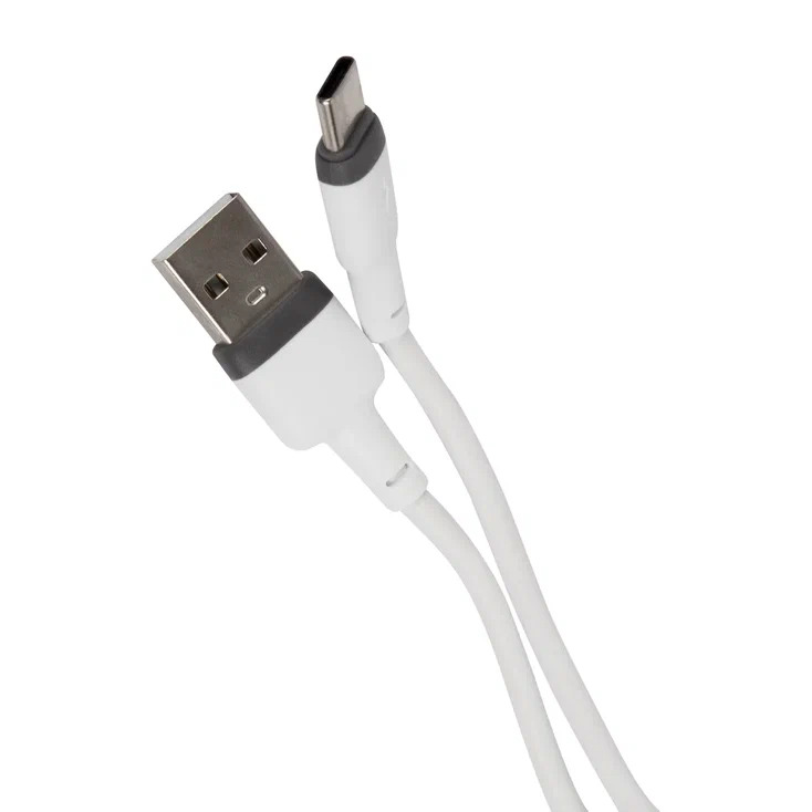 

Кабель USB-USB Type-C, 3A, 1 м, белый Red Line Touch (4640171400146), Touch