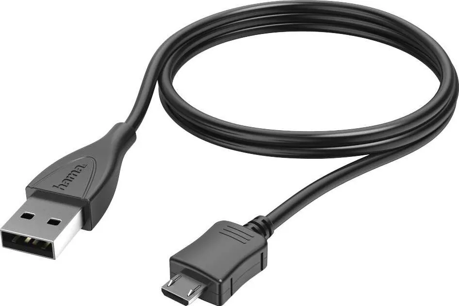 

Кабель USB-Micro USB, 1 м, черный Hama (173891)
