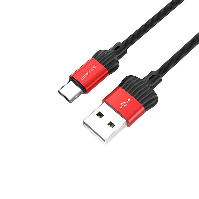 

Кабель USB-USB Type-C, 3A, 1 м, черный/красный Borofone Dignity BX28 (05990), BX28