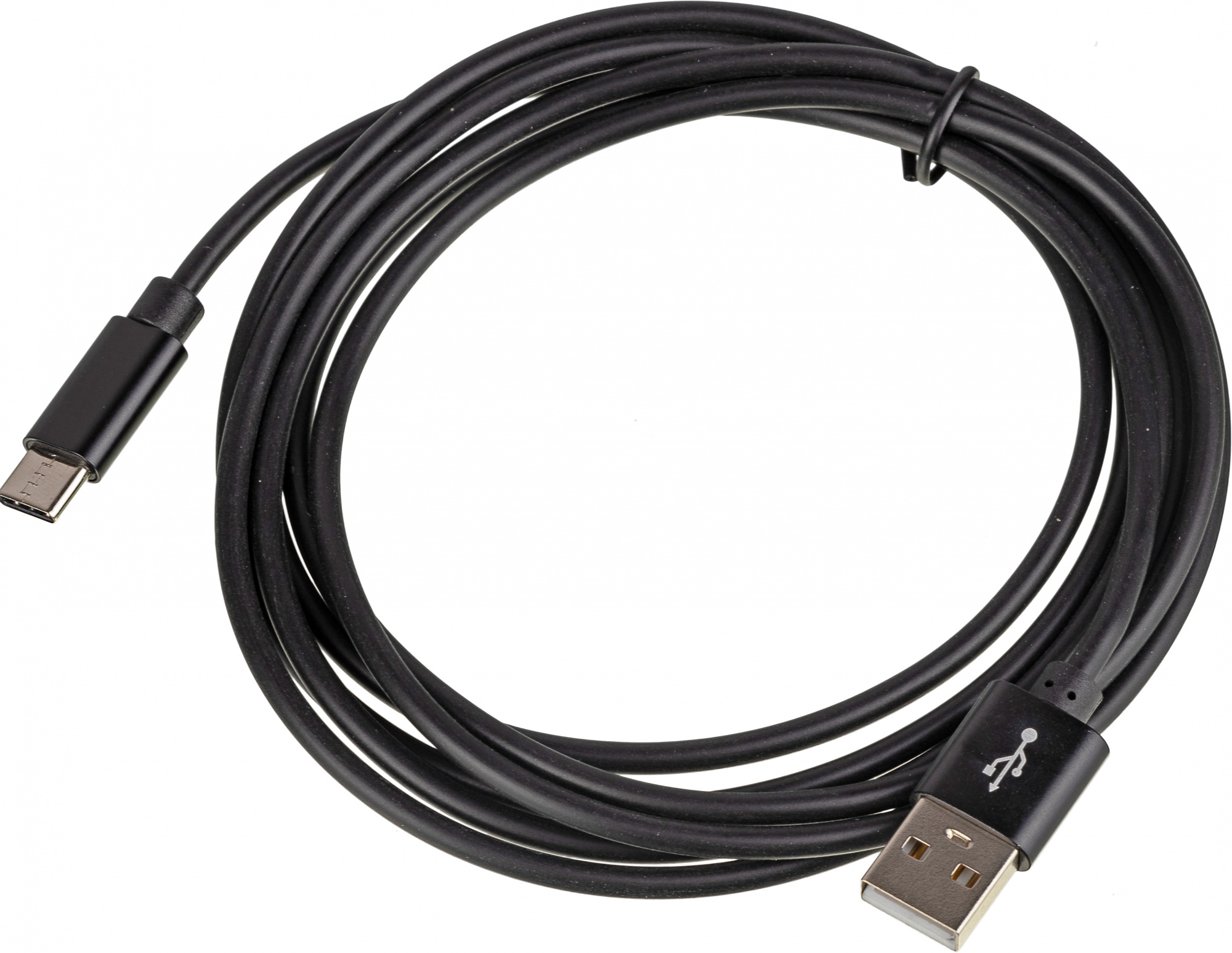 

Кабель USB 2.0 Type-C(m)-USB 2.0(Am), 2.4A, 2 м, черный Behpex (1491096)