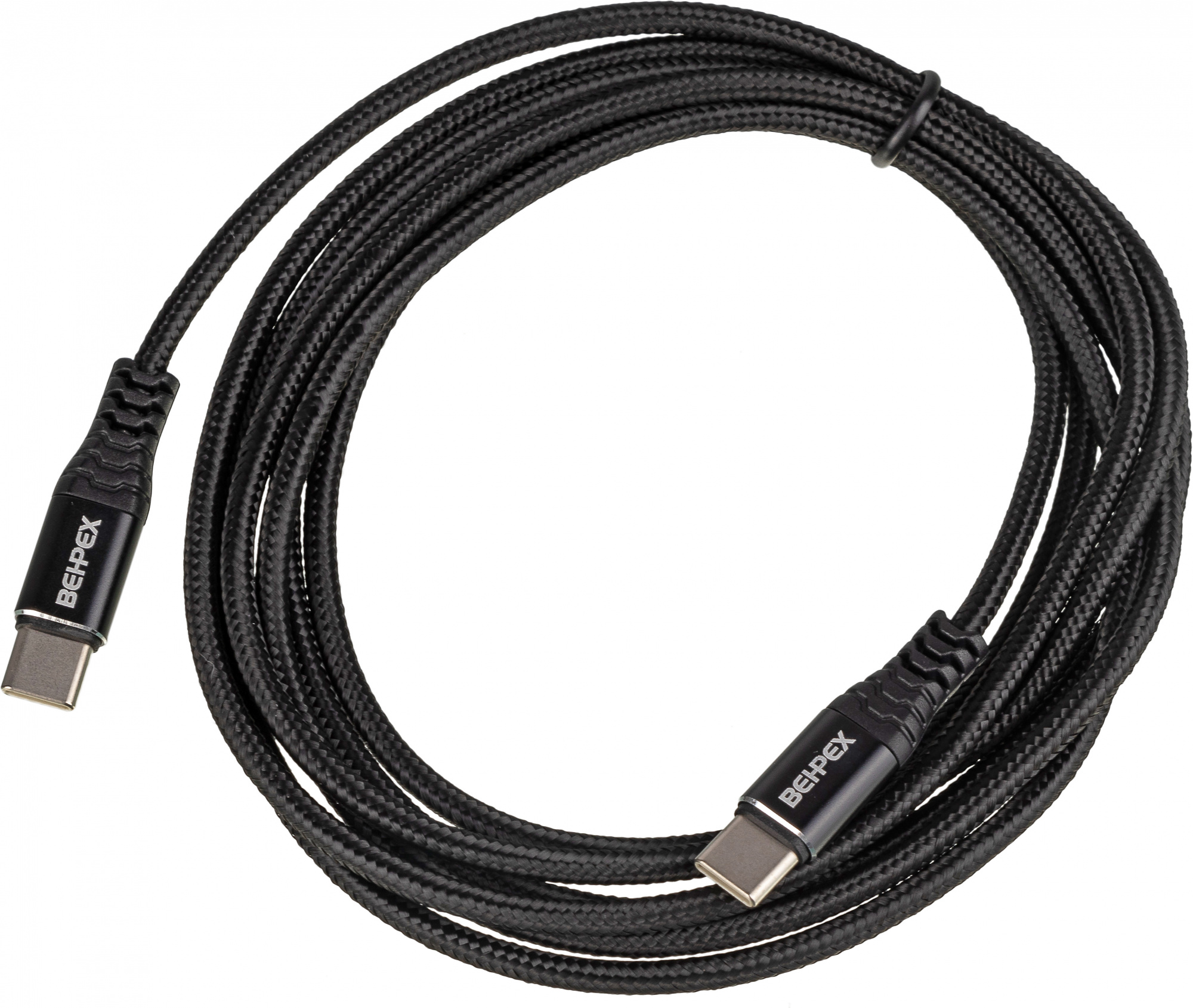 

Кабель USB 2.0 Type-C(m)-USB 2.0 Type-C(m), 2 м, черный Behpex (1491162)