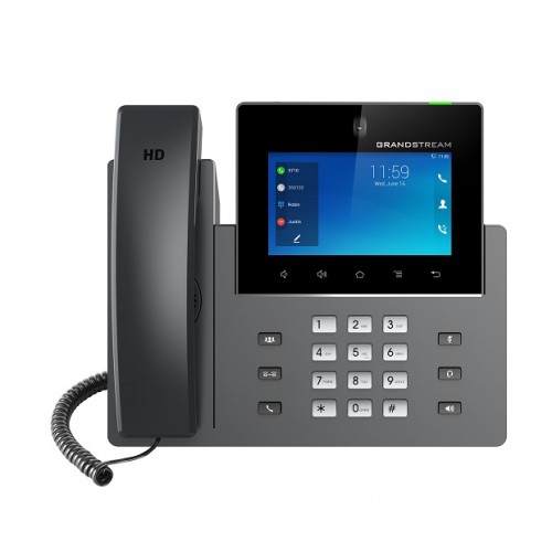 

VoIP-телефон Grandstream GXV3450, 16 линий, 16 SIP-аккаунтов, цветной дисплей, PoE, черный (GXV3450), GXV3450