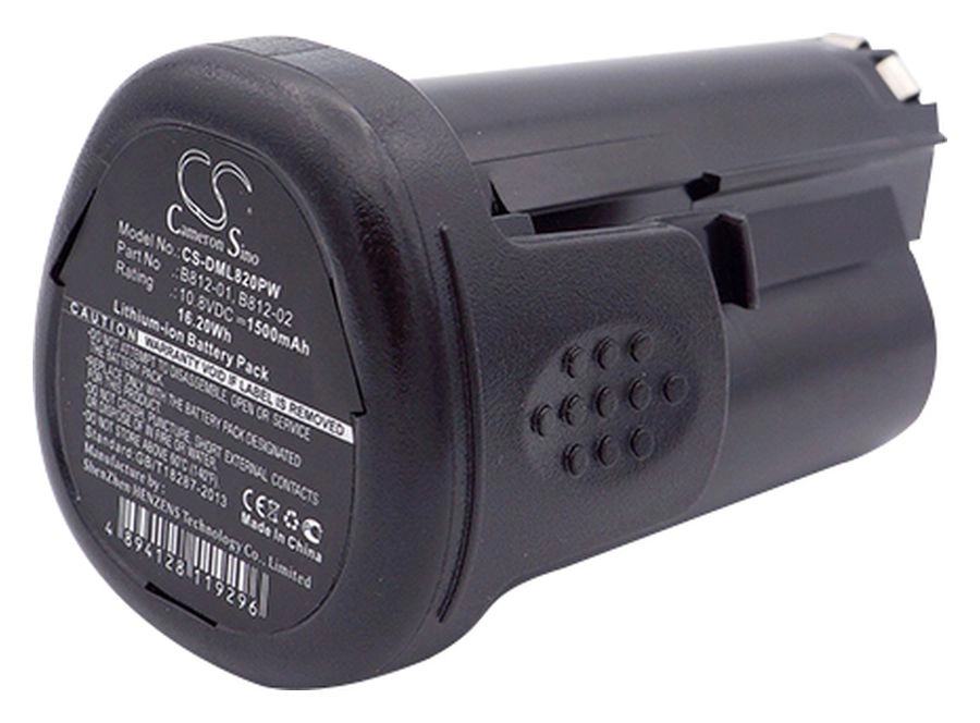

Аккумулятор CameronSino CS-DML820PW, 10.8 В, 1.5 А·ч, Li-Ion для Dremel 8200/8220/8300, CS-DML820PW