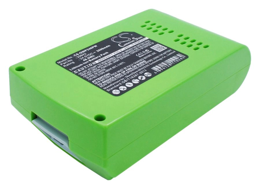 

Аккумулятор CameronSino CS-GWP240PW, 24 В, 2 А·ч, Li-Ion для Greenworks 2902707, 2902807, 29322, G24B2, CS-GWP240PW