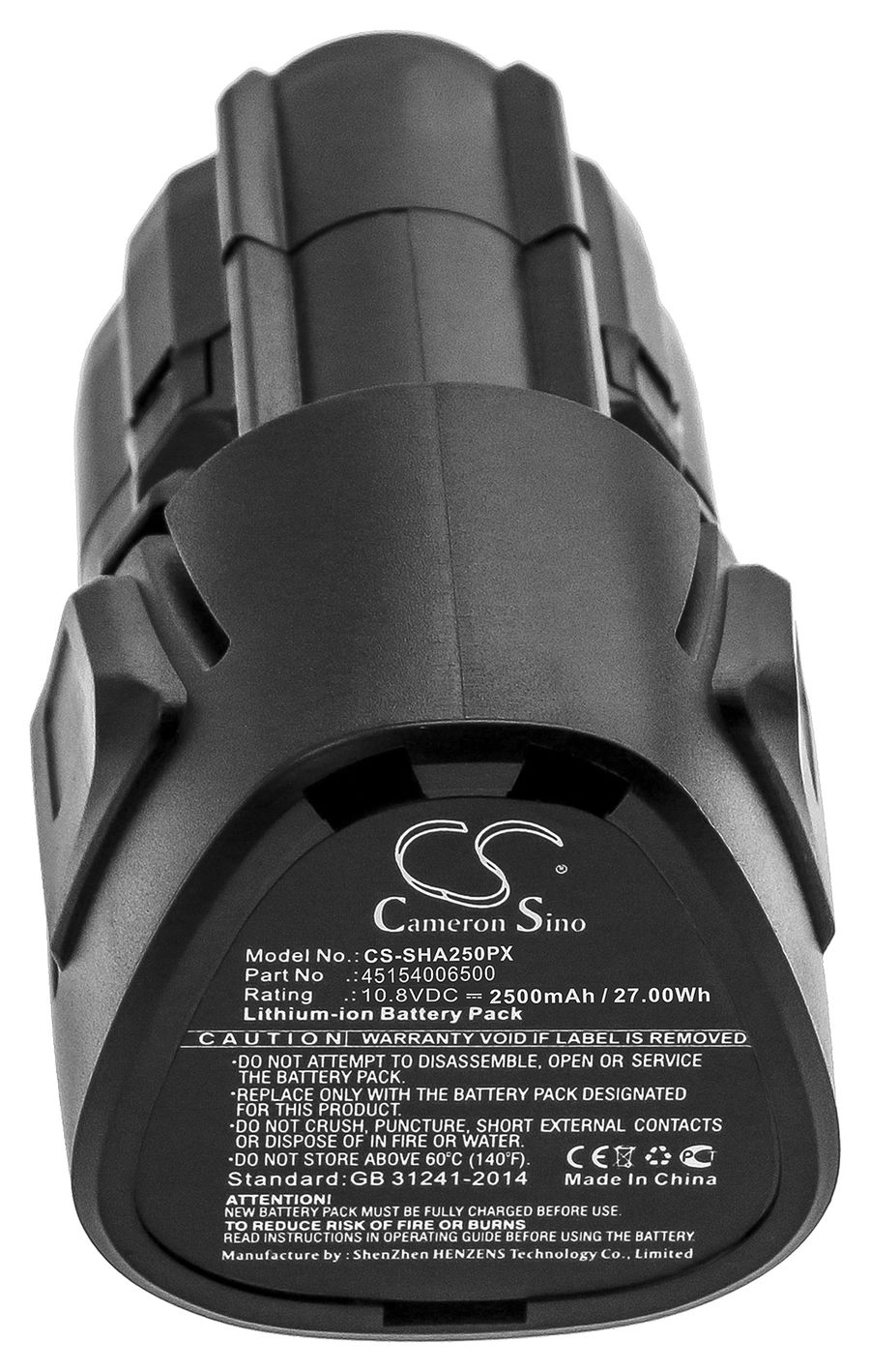 

Аккумулятор CameronSino CS-SHA250PX, 10.8 В, 2.5 А·ч, Li-Ion для Stihl 45154006500, CS-SHA250PX