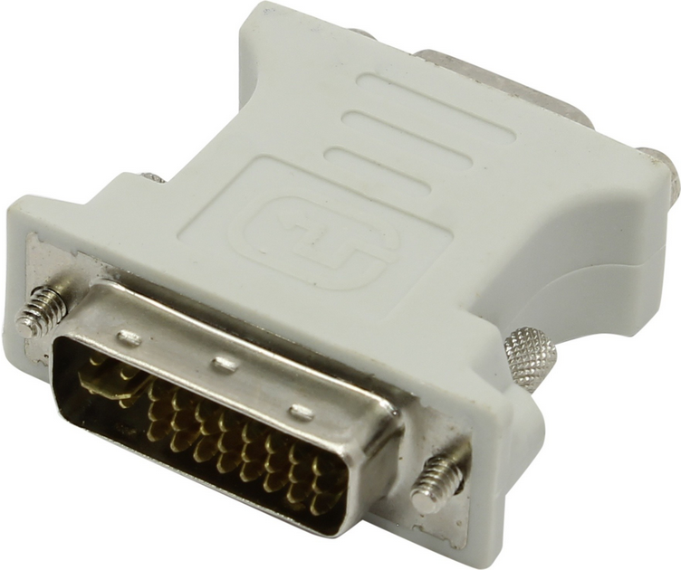 

Переходник (адаптер) DVI(29M)-VGA(15F), белый Gembird (12391)