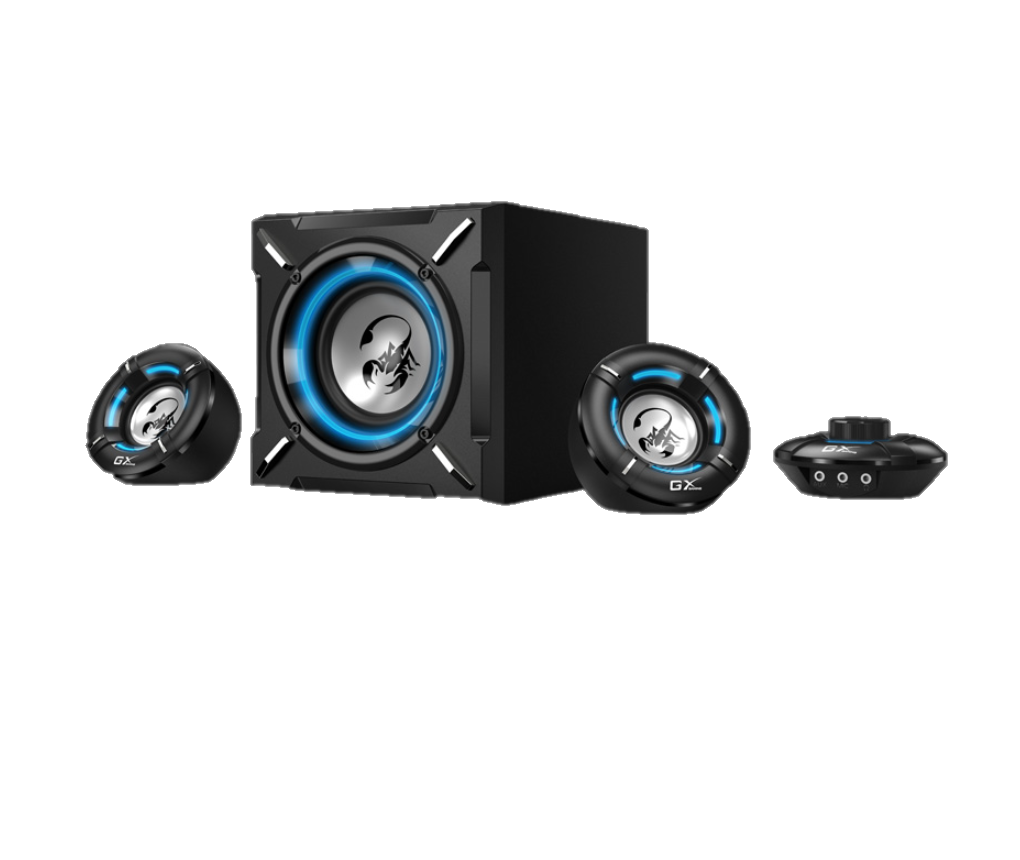 

Акустика 2.1 Genius SW-G2.1 1000, 26 Вт, черный/голубой (31730043400), SW-G2.1 1000