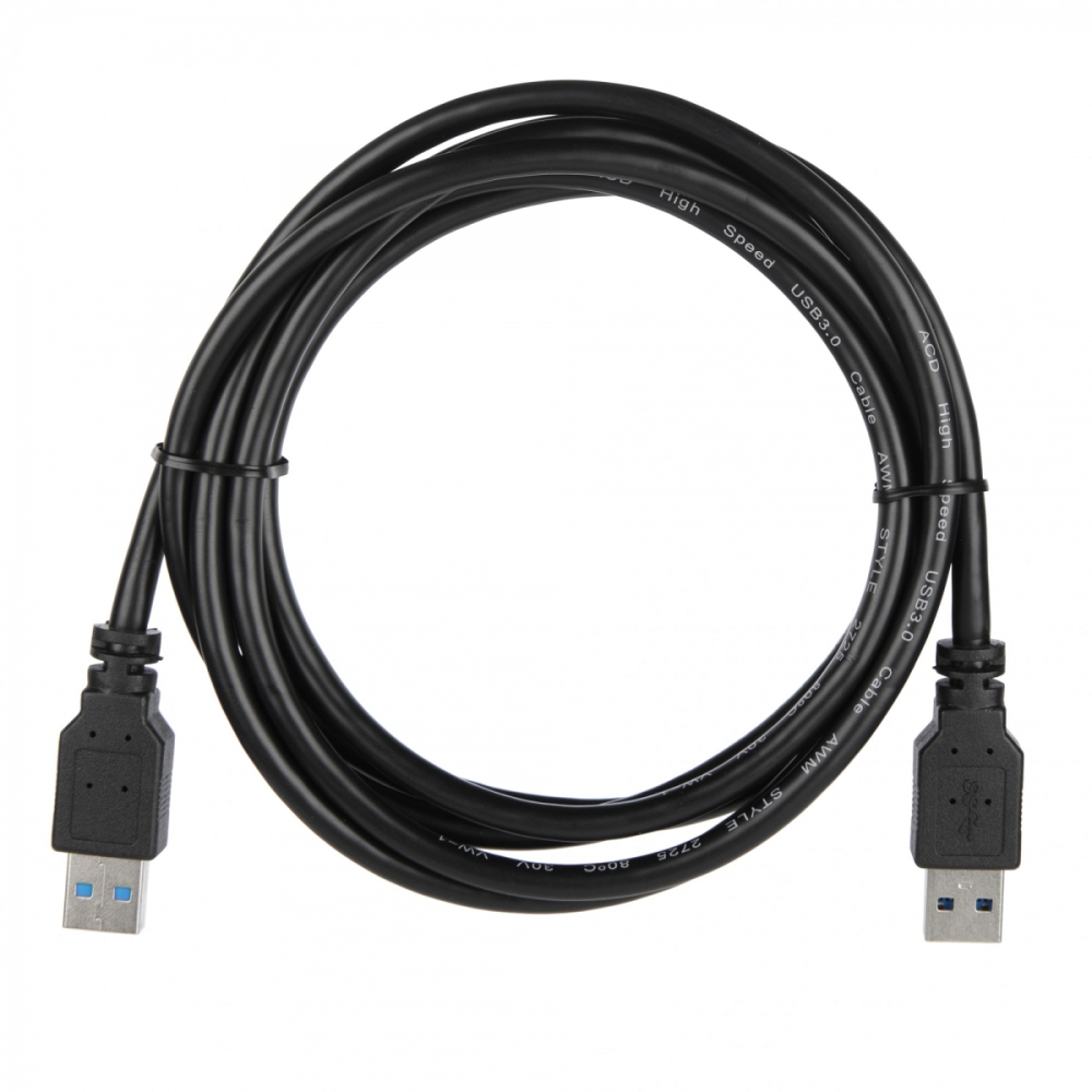 

Кабель USB(Am)-USB(Am), 2 м, черный, ACD (ACD-U3AAM-20L)