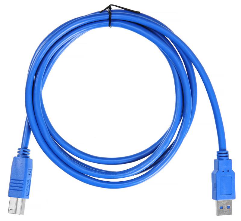 

Кабель USB(Am)-USB(Bm), 1.8 м, синий, Buro USB3.0-AM/BM (817271), USB3.0-AM/BM