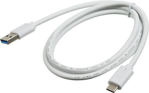 

Кабель USB-USB Type-C, 1 м, белый Buro (BHP USB-TPC-1W)