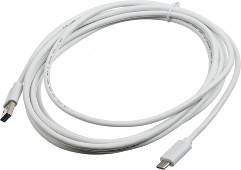 

Кабель USB-USB Type-C, 3 м, белый Buro (BHP USB-TPC-3W)