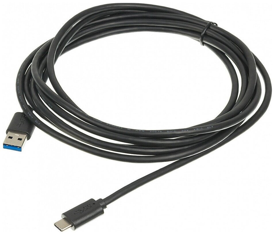 

Кабель USB-USB Type-C, 3 м, черный Buro (BHP USB-TPC-3)
