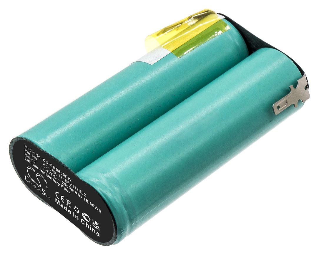 

Аккумулятор CameronSino CS-GRS800PW, 7.4 В, 2.5 А·ч, Li-Ion для Wolf Garten Power BS80 Plus, 8803, 8824, CS-GRS800PW