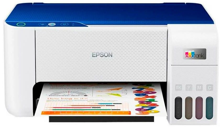 МФУ струйный Epson EcoTank L3215, A4, цветной, 33стр/мин (A4 ч/б), 15стр/мин (A4 цв.), 5760x1440dpi, СНПЧ, USB, белый (C11CJ68509)