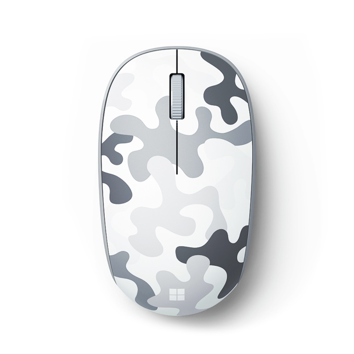 Мышь беспроводная Microsoft Bluetooth Mouse Camo SE, оптическая светодиодная, Bluetooth, белый (8KX-00007)