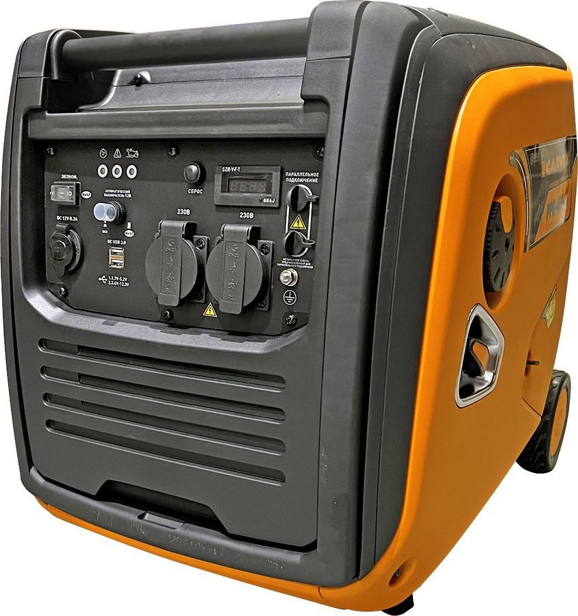 

Электрогенератор Carver PPG -4500IS, однофазный, инверторный, бензиновый, 4 кВт, 2xEURO 16A (01.020.00037), PPG -4500IS