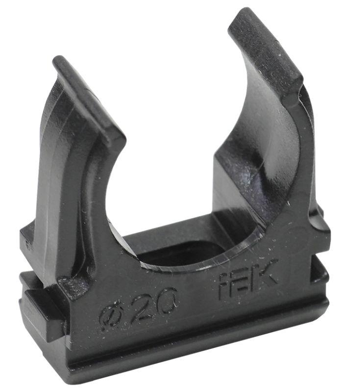 

Держатель с защелкой ⌀2 см, пластик, черный, IEK CF20 (CTA10D-CF20-K02-100), CF20