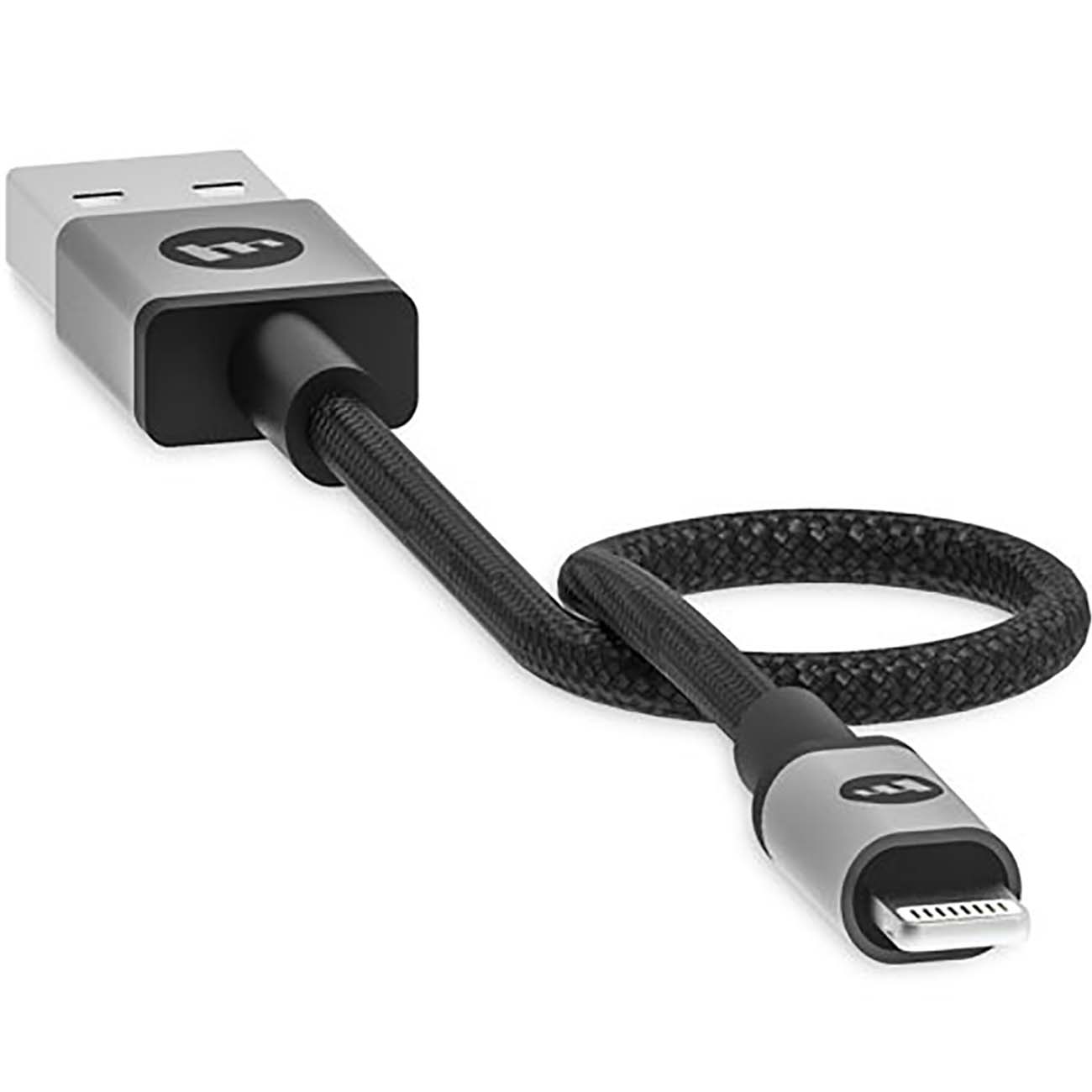 

Кабель USB 2.0(Am)-Lightning 8-pin(m), 9 см, черный Mophie (409903218)