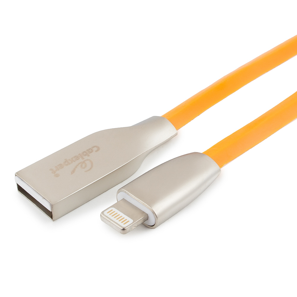 

Кабель USB-Lightning 8-pin, 1 м, оранжевый, Cablexpert (CC-G-APUSB01O-1M)