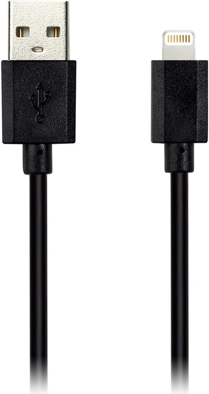 

Кабель USB-Lightning 8-pin, 3A, 15 см, черный, Smartbuy iK-0120-box (iK-0120-box), iK-0120-box