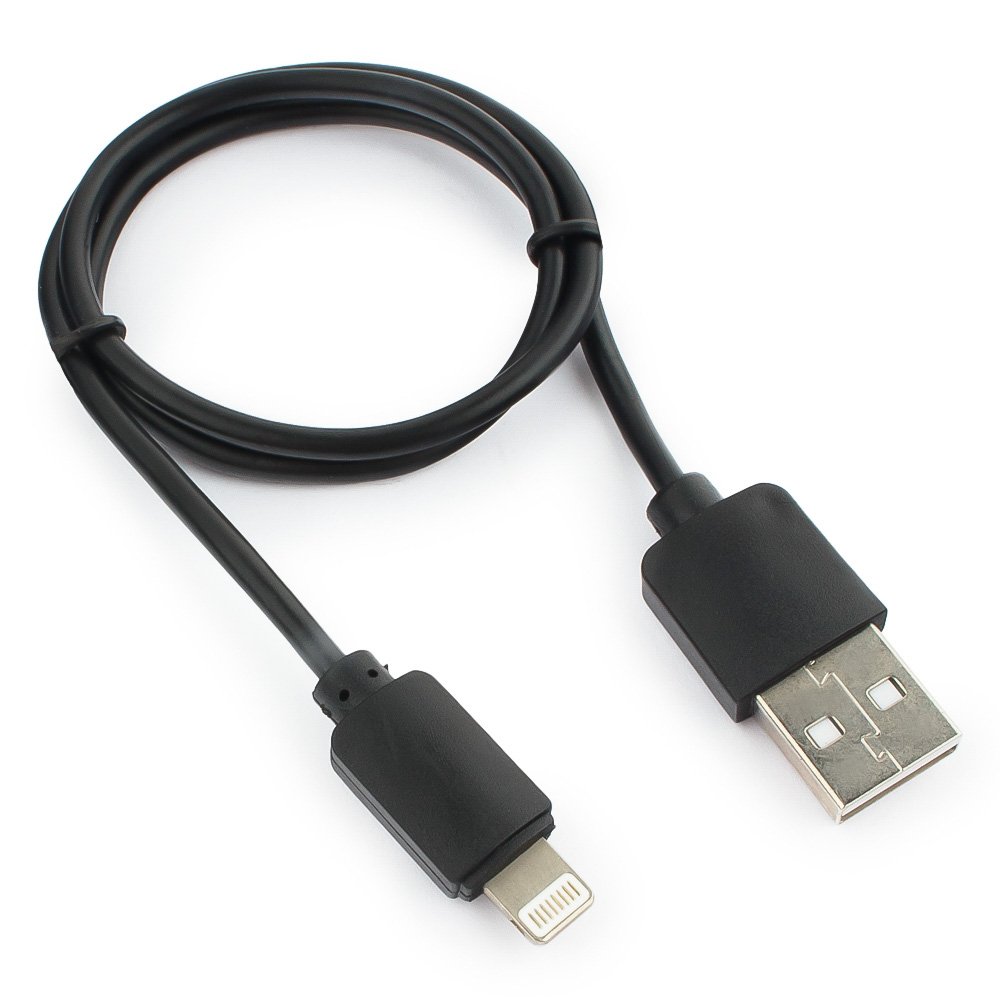 

Кабель USB-Lightning 8-pin, 50 см, черный, Гарнизон (GCC-USB2-AP2-0.5M)