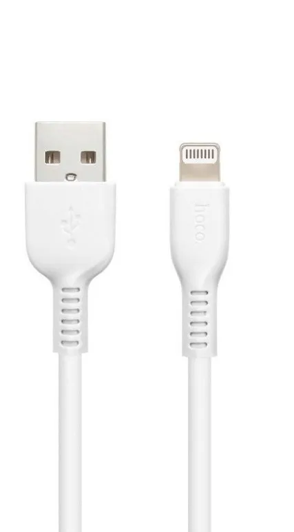 

Кабель USB-Lightning 8-pin, 2.4A, 1 м, белый, HOCO X13 Easy (6957531061151), X13 Easy