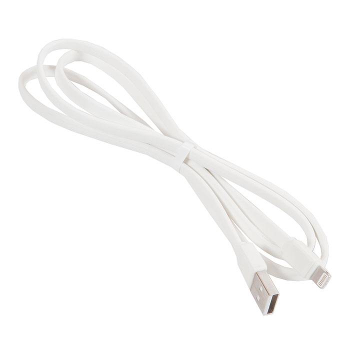 

Кабель USB 2.0(Am)-Lightning 8-pin(m), плоский, 2.4A, 1 м, белый, Remax (RC-129i Fast)