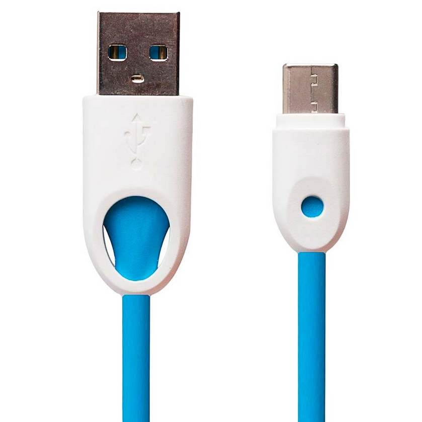 

Кабель USB 2.0(Am)-USB 2.0 Type-C(m), 1 м, синий, Kurato (106676)