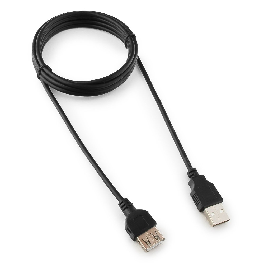 

Кабель USB 2.0(Am)-USB 2.0(Af), 1.8 м, черный, Gembird (CC-USB2-AMAF-6B)