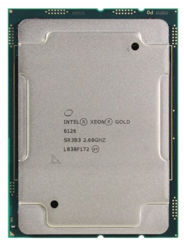 

Процессор Dell Intel Xeon Gold-6126, 2600MHz, 12C, 19.25Mb, TDP-125 Вт, LGA3647, tray (374-BBNT), 6126