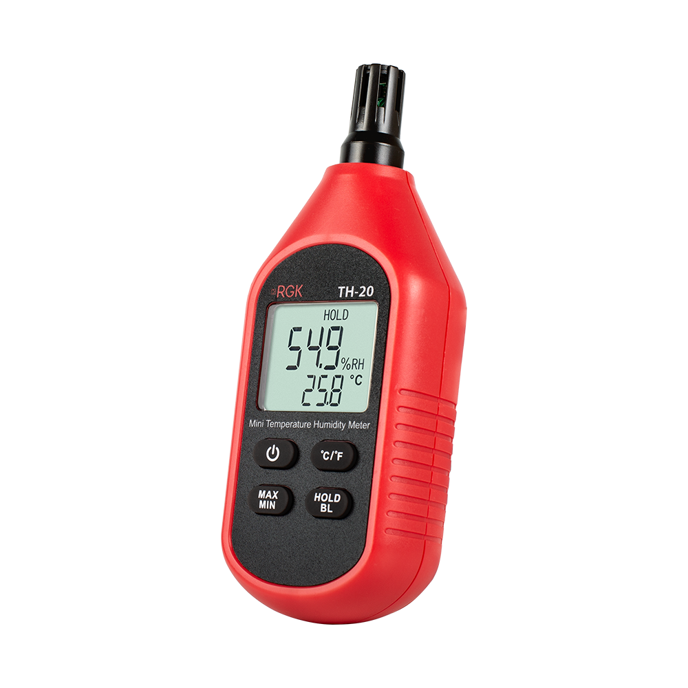 Термогигрометр RGK TH-20, черный/красный