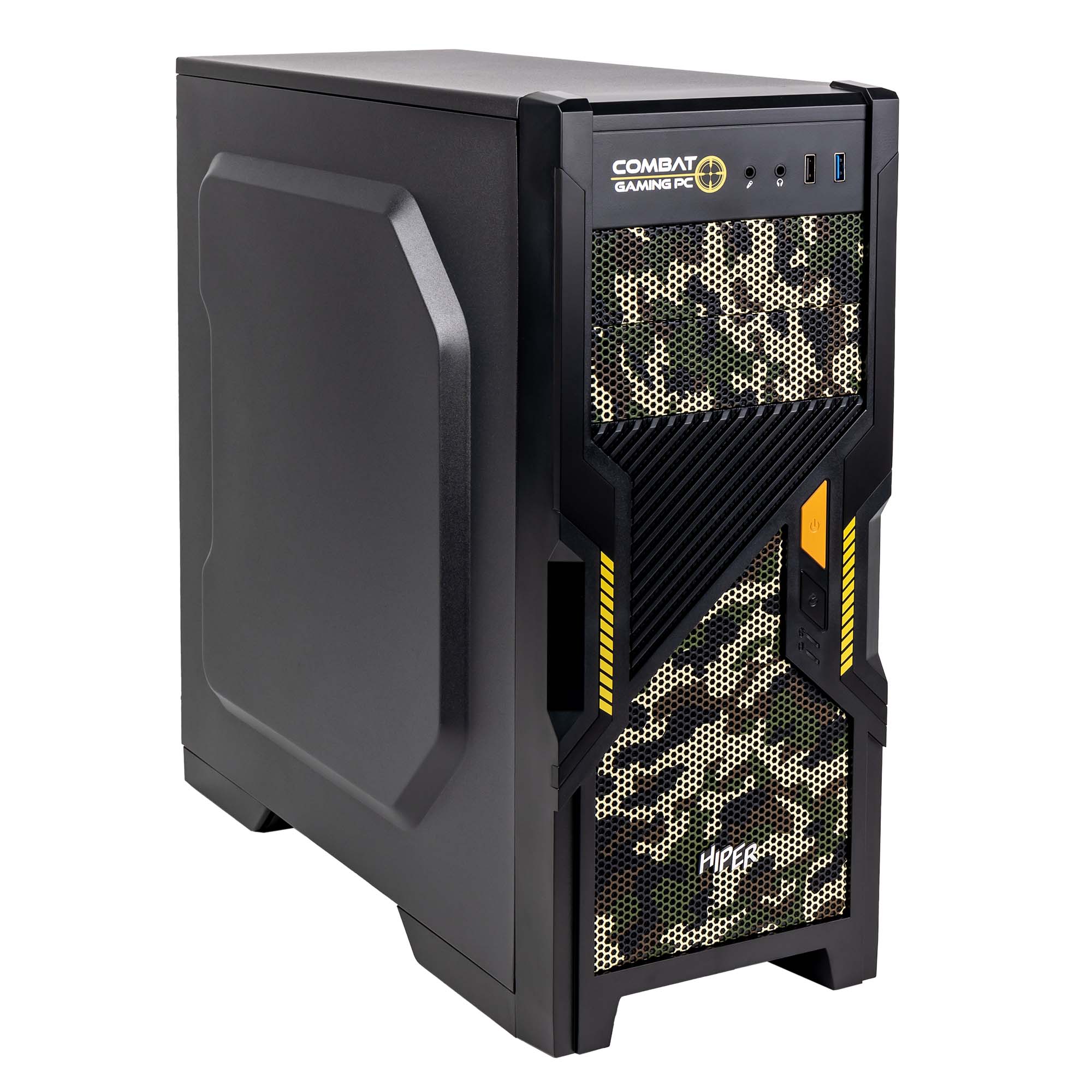 

Корпус HIPER Combat, ATX, Midi-Tower, USB 3.0, черный, без БП (COMBAT), Combat