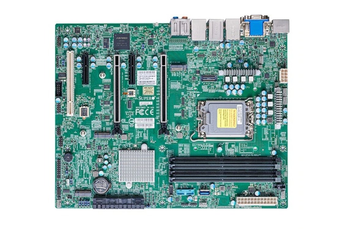 

Материнская плата Supermicro X13SAE-F, 1xSocket1700, iW680, 4xDDR5, 2PCI-Ex16, 3xM.2-PCI-E, 8SATA3 RAID 0/1/5/10, 7.1-ch, GLAN, 2.5GLAN, IPMI, 4xUSB 2.0, VGA, DVI, HDMI, DisplayPort, ATX, Bulk (MBD-X13SAE-F-B), X13SAE-F