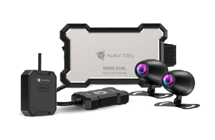 Видеорегистратор персональный Navitel M800 DUAL Moto, 2 камеры, 1920x1080 30 к/с