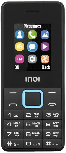 

Мобильный телефон INOI 110, 1.8" 160x128 TN, BT, 1xCam, 2-Sim, 1000 мА·ч, micro-USB, черный, 110