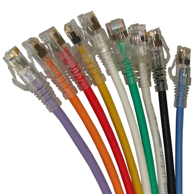 Патч-корд STP кат.6a, 1 м, RJ45-RJ45, желтый, LSZH, Molex (PCD-07000-0K)