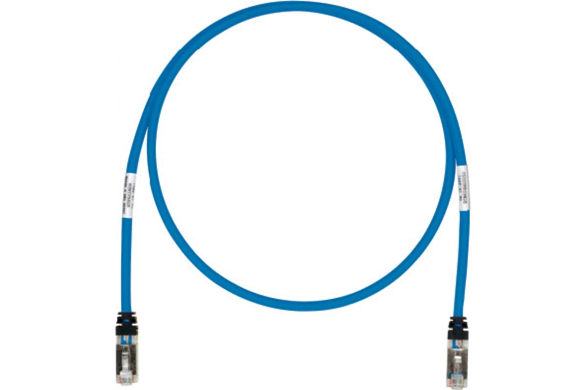 

Патч-корд STP кат.6a, 3 м, RJ45-RJ45, синий, PANDUIT STP6X3MBU, STP6X3MBU