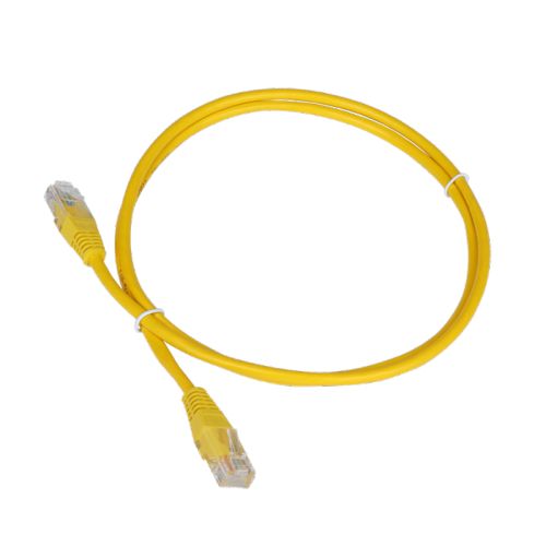 Патч-корд UTP кат.5e, 0.15 м, RJ45-RJ45, желтый, TWT TWT-45-45-0.15-YL