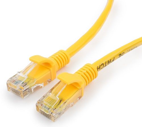 

Патч-корд UTP кат.5e, 0.25 м, RJ45-RJ45, желтый, Cablexpert PP10-0.25M/Y, PP10-0.25M/Y