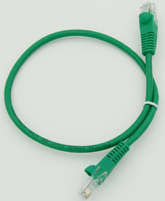 

Патч-корд UTP кат.5e, 0.5 м, RJ45-RJ45, зеленый, Behpex (630489)