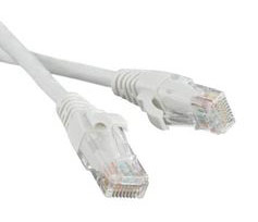 Патч-корд UTP кат.5e, 0.5 м, RJ45-RJ45, серый, LSZH, Lanmaster LAN-PC45/U5E-0.5-GY