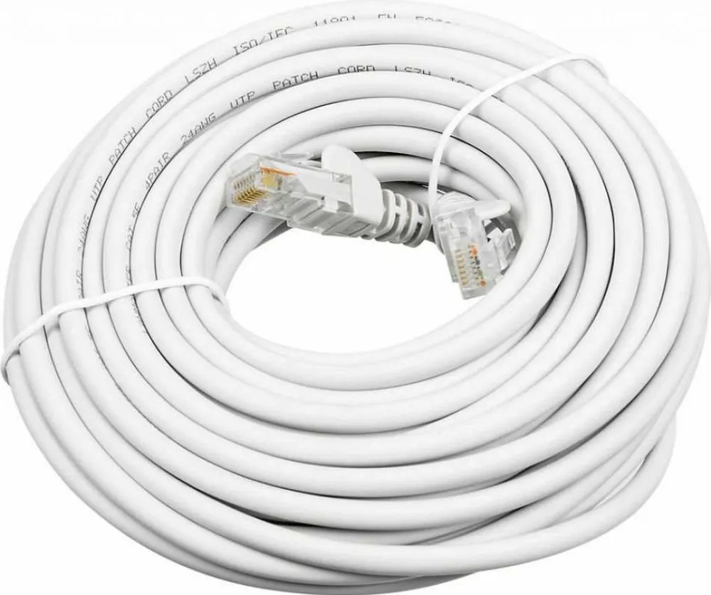 

Патч-корд UTP кат.5e, 10 м, RJ45-RJ45, белый, LSZH, Lanmaster LAN-PC45/U5E-10-WH, LAN-PC45/U5E-10-WH