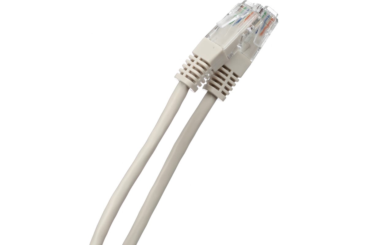 Патч-корд UTP кат.5e, 10 м, RJ45-RJ45, серый, Aopen/Qust ANP511_10M