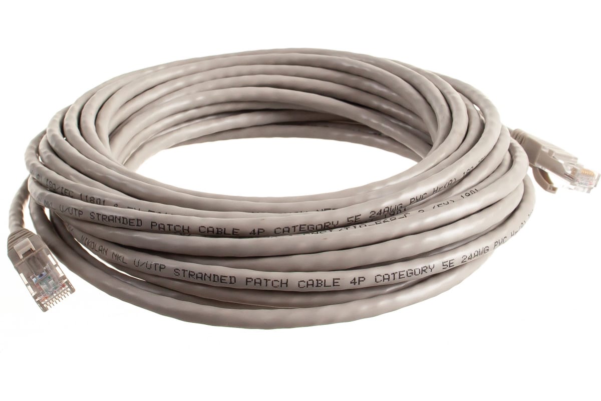 

Патч-корд UTP кат.5e, 10 м, RJ45-RJ45, серый, CU, NIKOMAX NMC-PC4UD55B-100-GY, NMC-PC4UD55B-100-GY