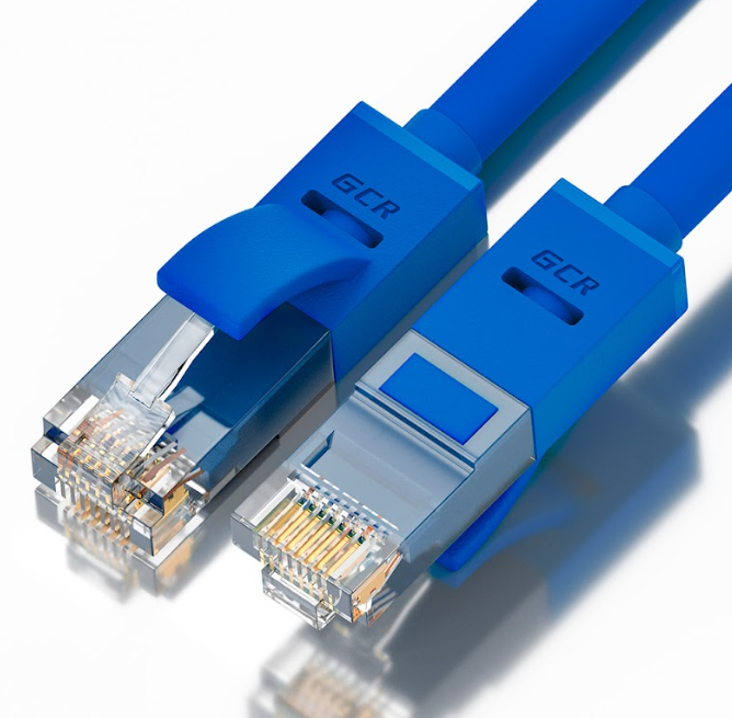 Патч-корд UTP кат.5e, 10 м, RJ45-RJ45, синий, Greenconnect (GCR) GCR-LNC01-10.0m