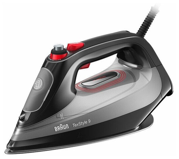 

Утюг Braun SI9 SI9281BK 3.1 кВт, длина шнура 2.5 м, черный (SI9281BK), SI9281BK