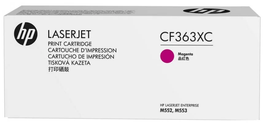 

Картридж лазерный HP 508X/CF363XC, пурпурный, 9500 страниц, оригинальный для HP M552/M553, 508X