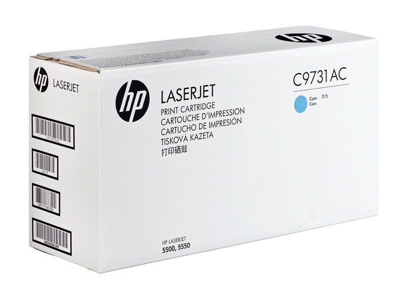 

Картридж лазерный HP 645A/C9731AC, голубой, 12000 страниц, оригинальный для HP Color LaserJet 5550hdn / 5550 / 5550dn / 5550dtn / 5550n / 5500 / 5500dn / 5500dtn / 5500hdn / 5500n, техническая упаковка, 645A