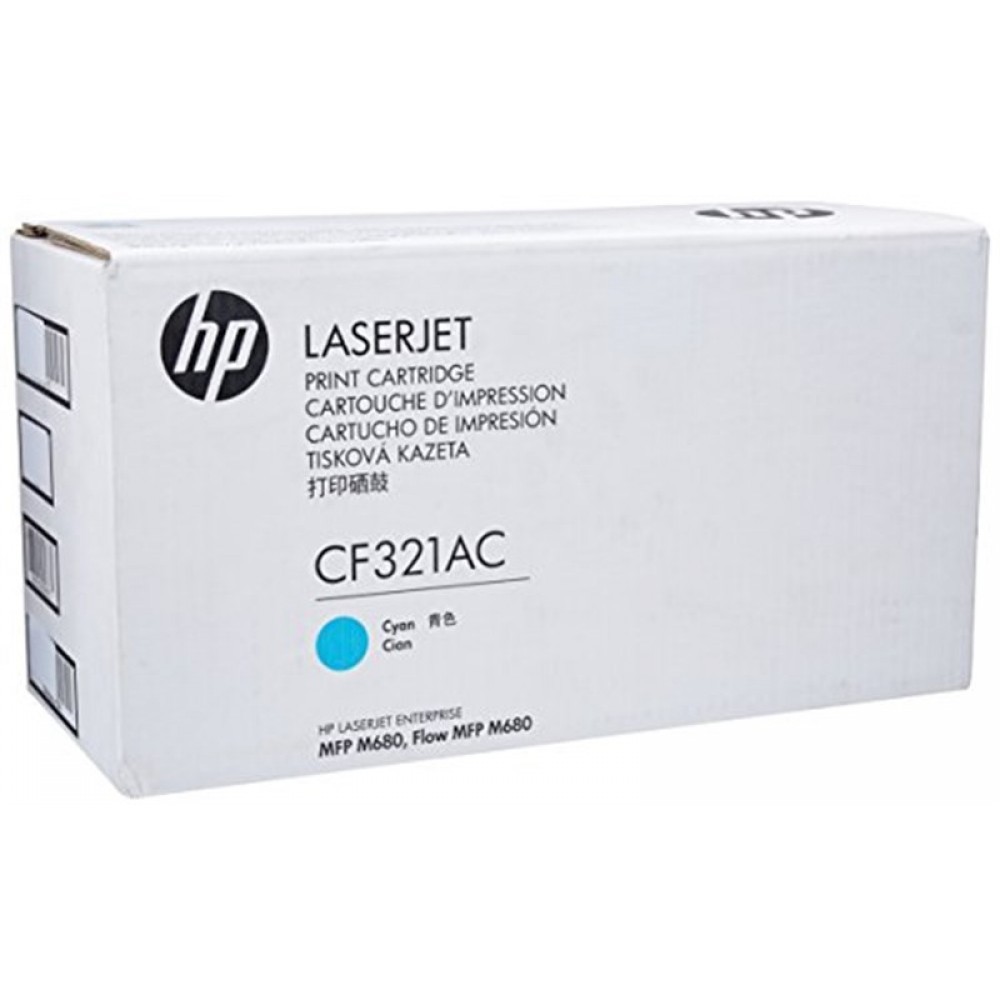 Картридж лазерный HP 653A/CF321AC, голубой