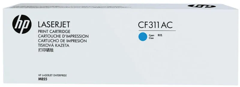 

Картридж лазерный HP 826A/CF311AC, голубой, 31500 страниц, оригинальный для HP Color LaserJet Enterprise M855dn / M855x+ / M855xh, белая коробка, 826A
